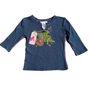 Mimi & Maggie Friendship Dove Shirt Girls 2T Boho Hippy Cotton Made in India